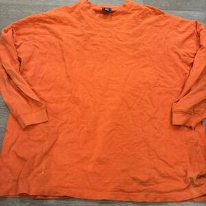 DKR Orange Waffle Knit Long Sleeve Thermal Shirt | Size 2XL